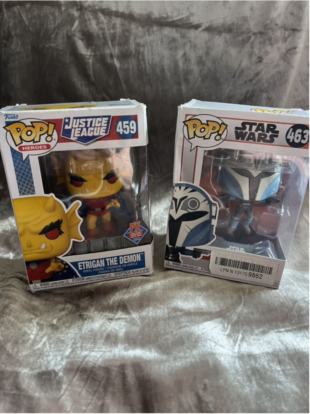 Funko Pop Justice League Etrigan The Demon 459 &Star Wars The Mandalorian Bo-Kat